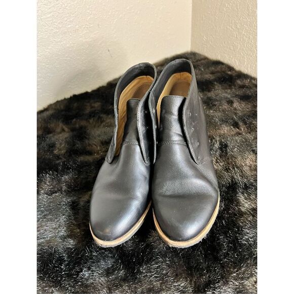 Clarks Originals Phenia Carnaby Ankle Boots Womens 9 Black Leather Lace Up - Picture 2 of 4